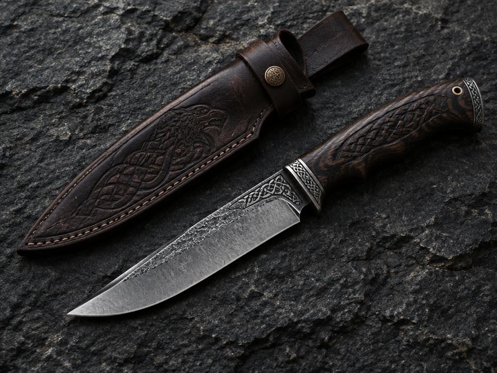 Couteaux d’inspiration viking — visuel d’ambiance